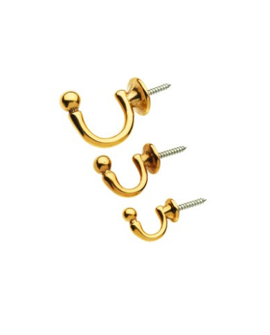 GANCI TENDE OTTONE LUCIDO MM.33X26X15