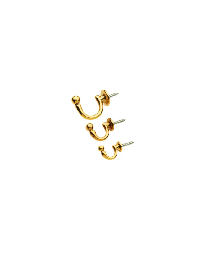 GANCI TENDE OTTONE LUCIDO MM.33X26X15