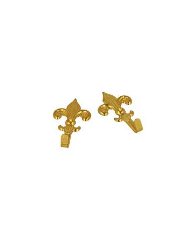 GANCI QUADRI OTTONE LUCIDO GIGLIO SFUSO