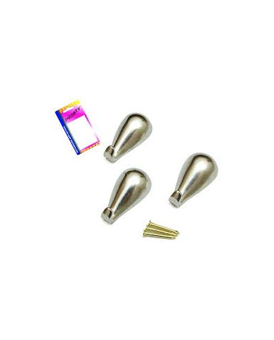 SET 5 GANCI GOCCIA ARGENTO