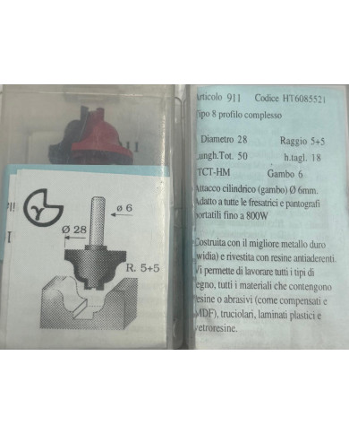 FRESA X LEGNO TCT D.28 R.5+5