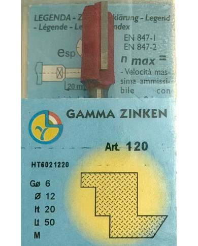 FRESA LEGNO TCT G.6 TP.2 D.12