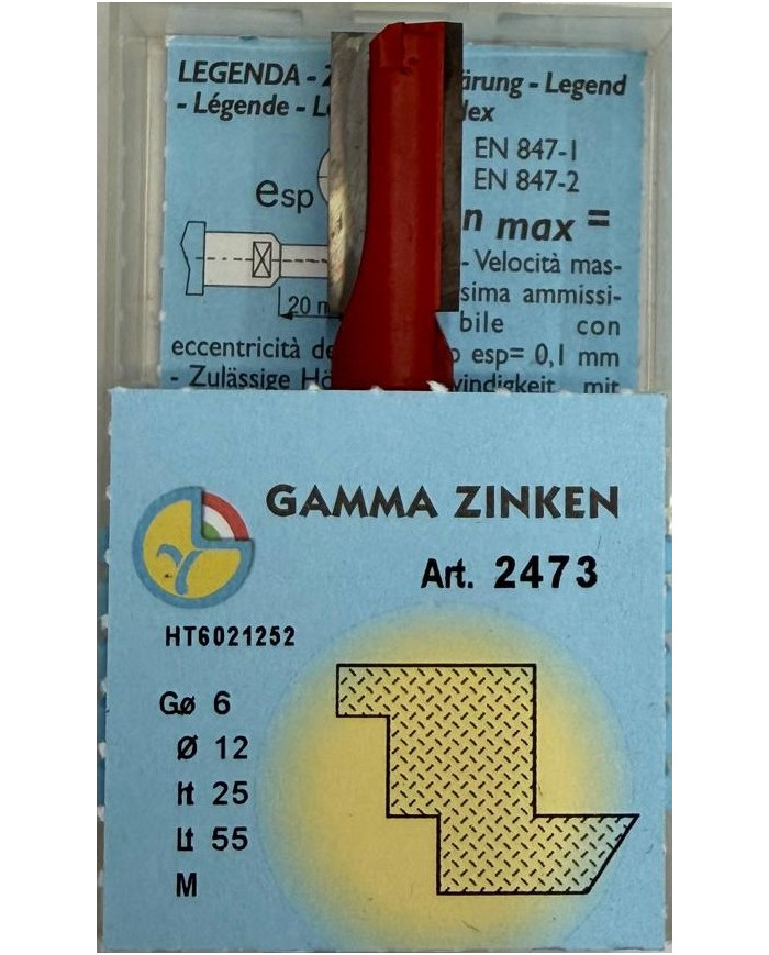 FRESA LEGNO HV G.6 TP 2TT D.12