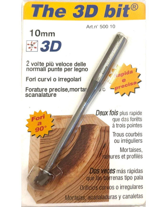 FRESA X LEGNO 3D HSS D.10X135