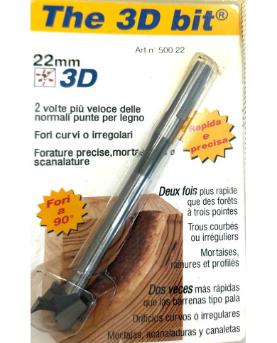 FRESA X LEGNO 3D HSS D.22X135