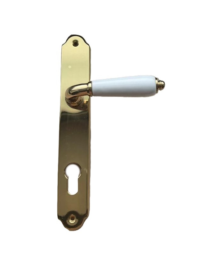 MANIGLIA PORCELLANA BIANCA PLAC.YA.**