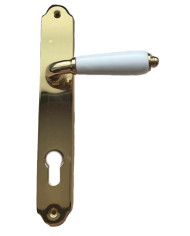 MANIGLIA PORCELLANA BIANCA PLAC.YA.**