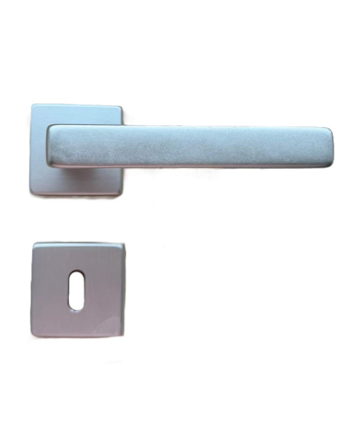 MANIGLIA ALLUMINIO ATENE CON ROSETTA D.50 PATENT