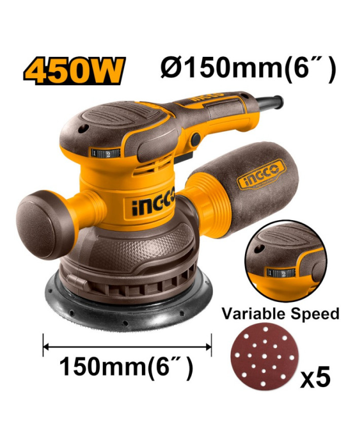 LEVIGATRICE ROTORBITALE 450W CON 5 FOGLI DI CARTA