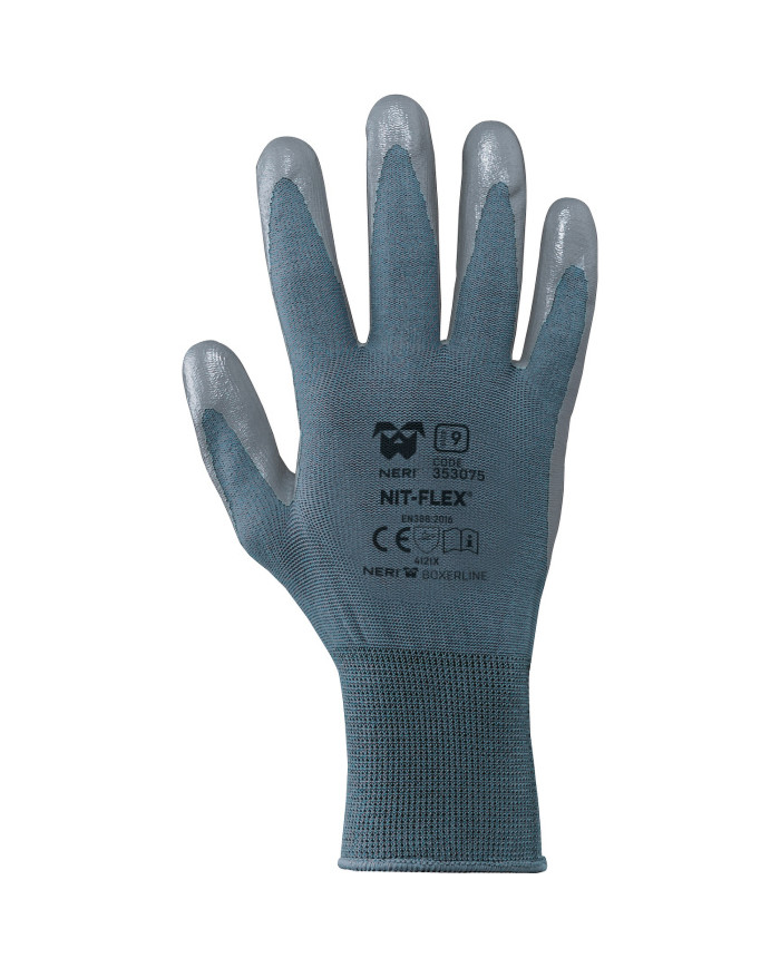 GUANTI 100% NYLON/NITRILE TG. 9 GRIGIO