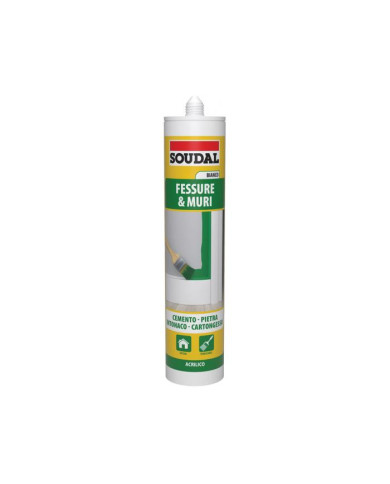SIGILLANTE ACRILICO BIANCO DA 300ML LINEA GIALLA