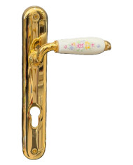 DANIELA PORC.C/FIORI ORO.ZEC.* CON PLACCA YALE