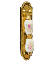 DANIELA CREM.PORCEL.ORO.ZECC** CON FIORI ART.352