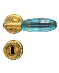 MAN.VET.MURANO ACQUA MARINA** CON ROSETTE