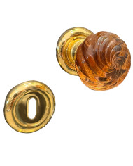 COP.POM.VETRO MURANO Q.8 ** CON ROSETTA TORSEROSA