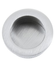 MANIGLIA INCASSO CROMO SATINATO TONDA MM.35
