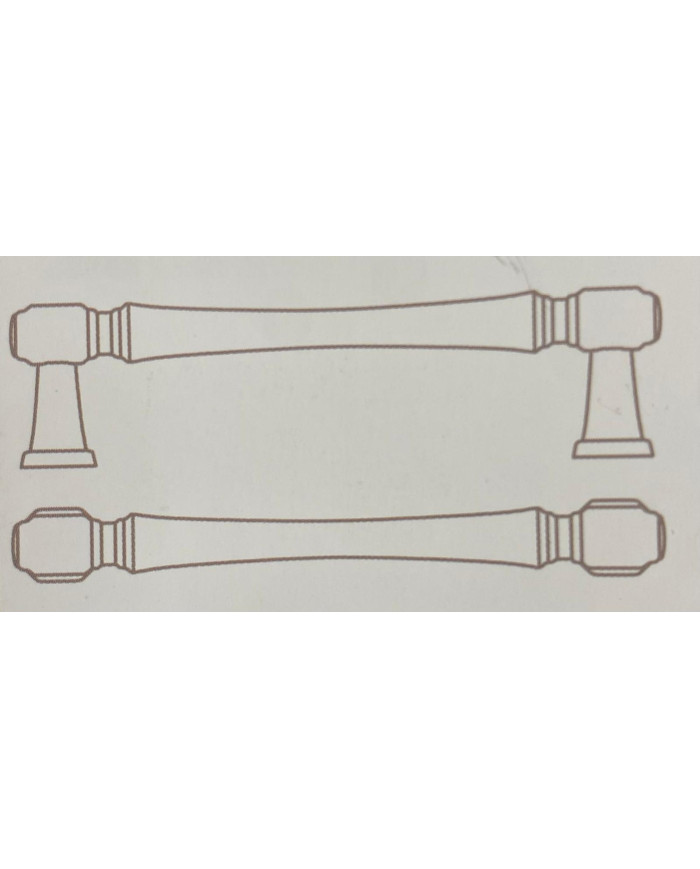 MANIGLIA SERIE 775 INTERASSE 96 PLACCATO ORO