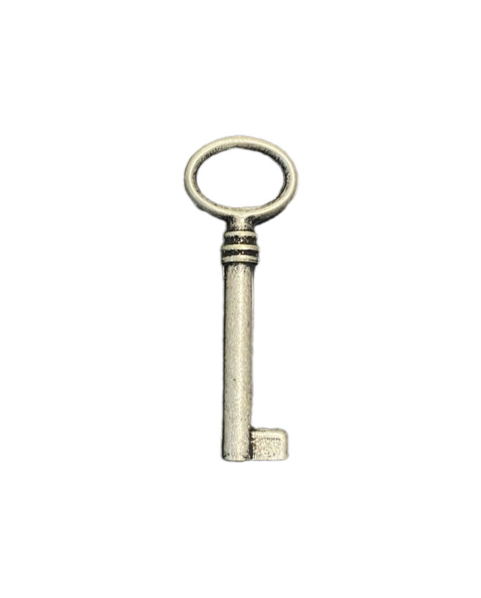 CHIAVE MOBILI ARGENTO VECCHIO BRILLANTE MM.42