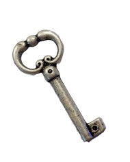 CHIAVE ARGENTO VECCHIO MM.40