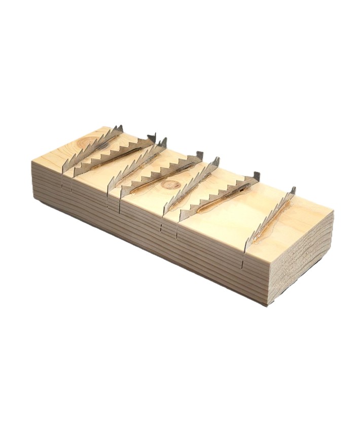 BRUSCA LEGNO DENTATA PER TUFI ARTIGIANALE
