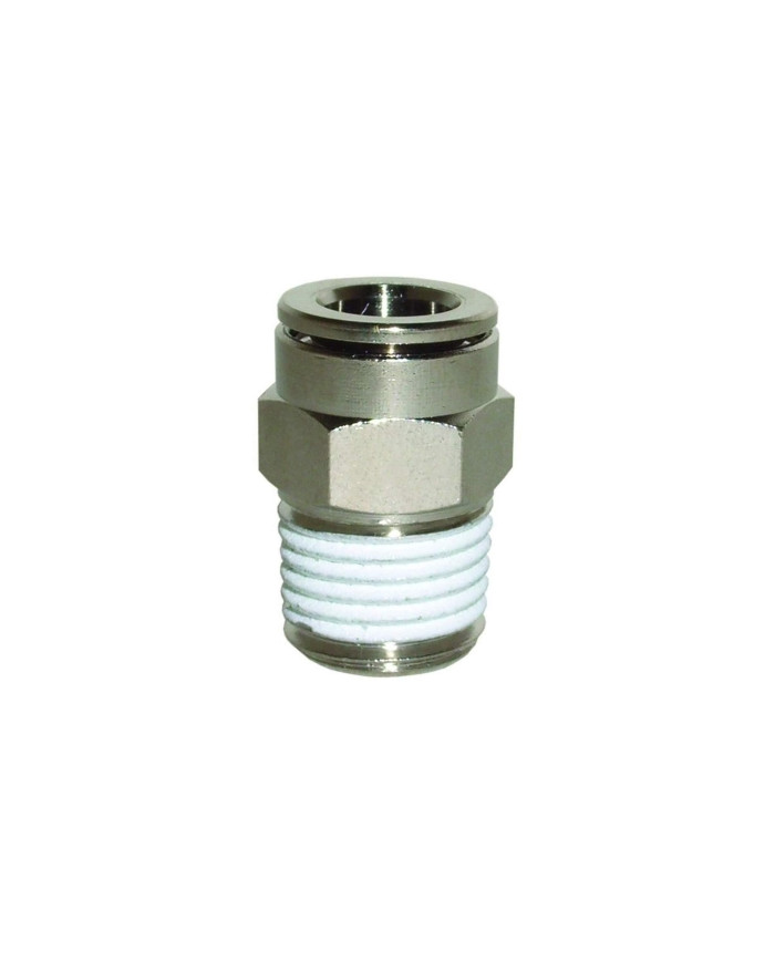 RACCORDO TUBO RILSAN MM.6 1/4 M