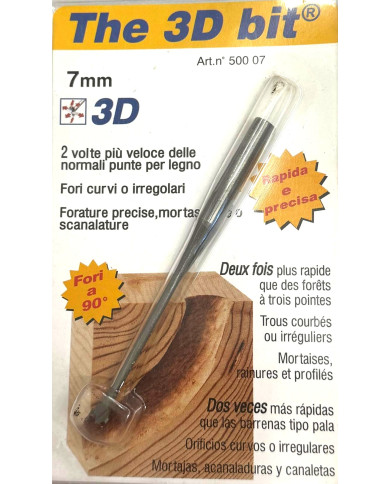 FRESA PER LEGNO 3D HSS D.7X120