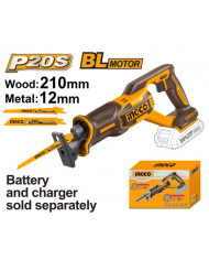 SEGHETTO A GATTUCCIO BATTERIA 20V NUDO+2LAME