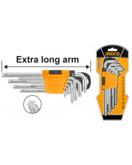 SET 9 CHIAVI TORX C/FORO EXTRA LUNGHE