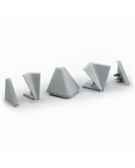 KIT ALZATINA TRIANGOLARE PER CUCINA GRIGIO MT3