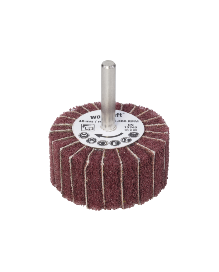 MOLA A LAMELLE GRANA 150 CON SCOTCHBRITE MM50X25