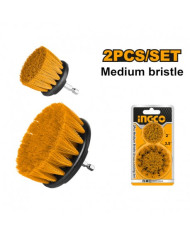 SET 2 SPAZZOLE SETOLA MEDIA 2 E 3.5 POLLICI