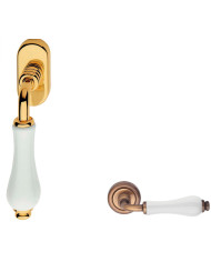 DK DALIA  PORCELLANA BIANCA/OTTONE BRONZATO GRAFF.