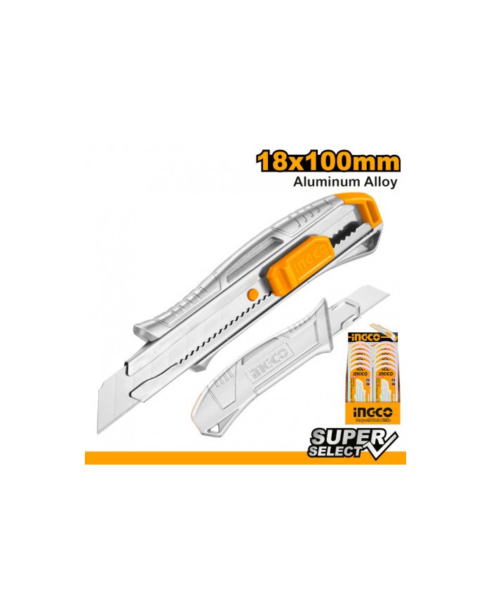 CUTTER 18X100MM  COLOR ALLUMINIO