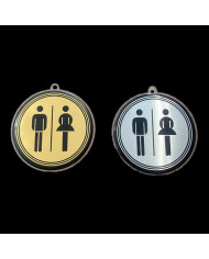 PITTOGRAMMA SILVER ADESIVO WC UOMO-DONNA