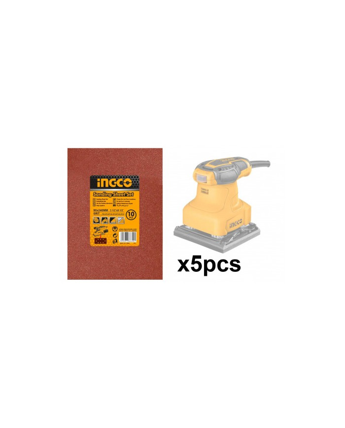 SET 5 FOGLI CARTA ABRASIVA PER PS2408