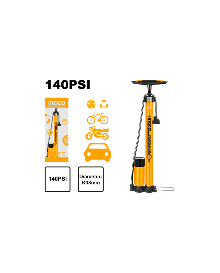 POMPA MANUALE CON MANOMETRO