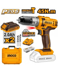 TRAPANO AVVITATORE 20V C/2BATTERIE 47 ACCESSORI