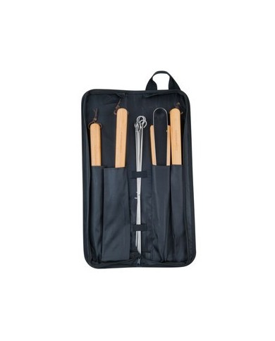 BORSA CON 6 UTENSILI BBQ TESSUTO