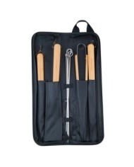 BORSA CON 6 UTENSILI BBQ TESSUTO