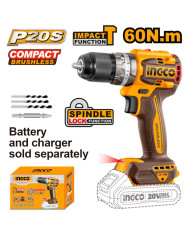 TRAPANO A PERCUSSIONE BRUSHLESS A  BATTERIA NUDO
