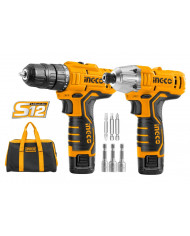 SET TRAPANO+AVVITATORE IMPULSI 12 V