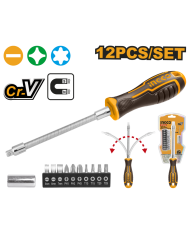 SET 12 CACCIAVITI FLESSIBILI C/INSERTI