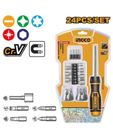 SET 24 PEZZI INSERTI CON CACCIAVITE