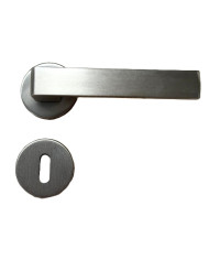 MANIGLIA BIBLO RO02 NICHEL SAT PATENT TONDA
