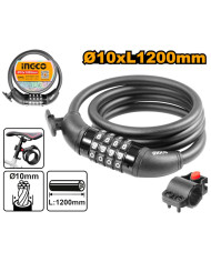 CAVO ANTIFURTO C/LUCCHETTO E COMBINAZIONE 1X120CM