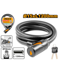 CAVO ANTIFURTO C/LUCCHETTO  1.5X120CM