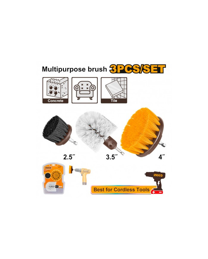 SET 3 SPAZZOLE MULTIUSO