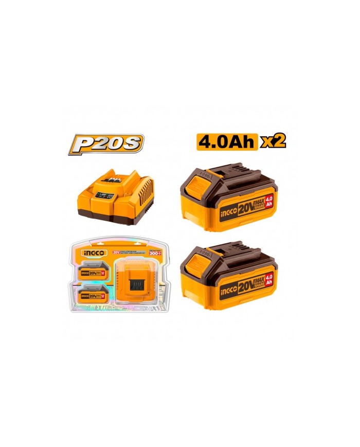 KIT 2 BATTERIA 4AH + CARICABATTERIE
