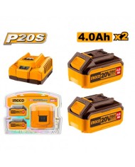 KIT 2 BATTERIA 4AH + CARICABATTERIE