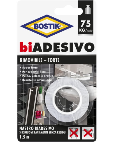 NASTRO BIADESIVO RIMOVIBILE